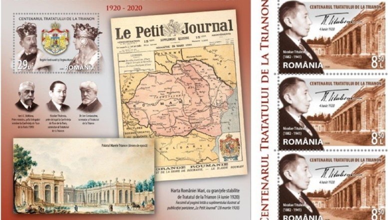 TIMBRE ”periculoase”! Un act de cenzură brutală vizează memoria istorică a românilor: Romfilatelia renunță să pună în circulație emisiunea de timbre dedicată împlinirii a 100 de ani de la Tratatul de la Trianon. Cine sunt cei care se rușinează cu istoria românilor? 