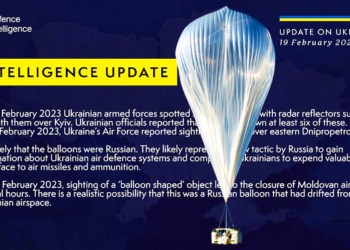 Ministerul britanic al Apărării dezvăluie: Rusia a lansat baloane spion deasupra Moldovei, Ucrainei și României