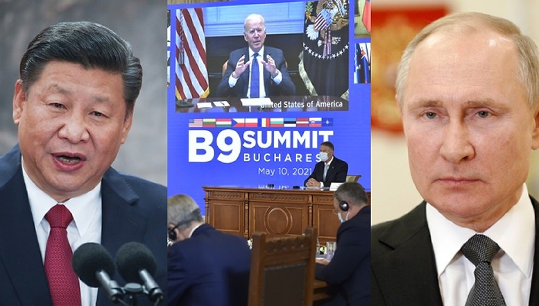 Statele B9, declarație comună contra Rusiei și Chinei. Klaus Iohannis i-a solicitat președintelui SUA Joe Biden sporirea prezenței militare a NATO în România