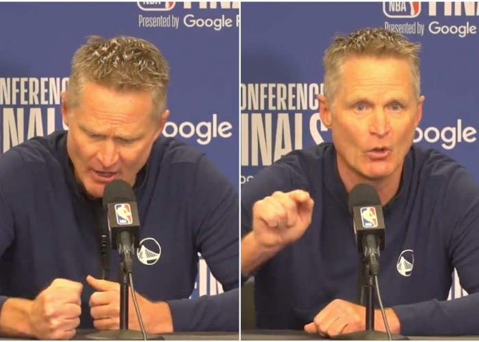 VIDEO. Impresionant. Antrenorul Steve Kerr a izbucnit în lacrimi și a lovit cu pumnul în masa după masacrul din Texas, cerându-le politicienilor să voteze legea care reglează controlul armelor