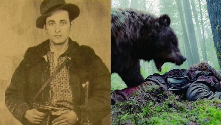 EXCLUSIV: ”The revenant” de România. Atacat de o ditamai ursoaica furioasă, partizanul Nicolae Ciurică reușește să o răpună, după o luptă pe viață și pe moarte. ”Plânge ursul, domnule…”