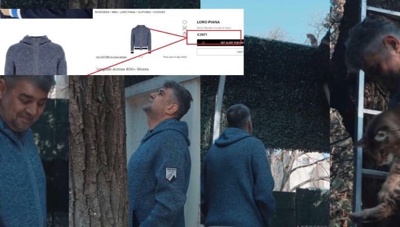 Marcel Ciolacu aleargă după pisicuțe, pe Tik Tok, în hanorac de casă Loro Piana de peste 4000 de euro / De la aceeași casă de modă de lux se îmbracă tiranul rus Vladimir Putin, dar și Laura Vicol-Nordis