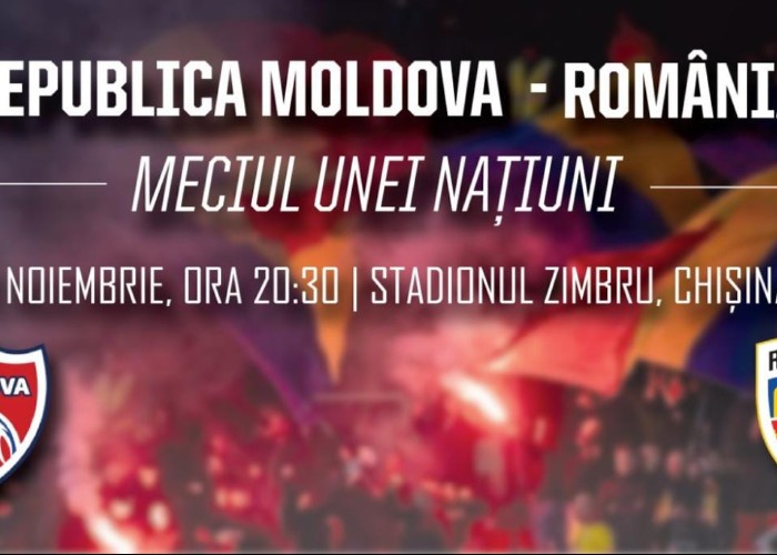 Tot ce trebuie să știi despre ”Meciul unei Națiuni”. Vă invităm la Chișinău, pe stadionul ”Zimbru”, la meciul amical de fotbal dintre R.Moldova și România. Ultrașii pregătesc mesaje unioniste. Basarabia e România!