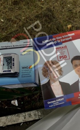 VIDEO EXCLUSIV O nouă culme a MITEI electorale: Agenții PSD împart TENSIOMETRE din portbagaj în Rahova și Ferentari 
