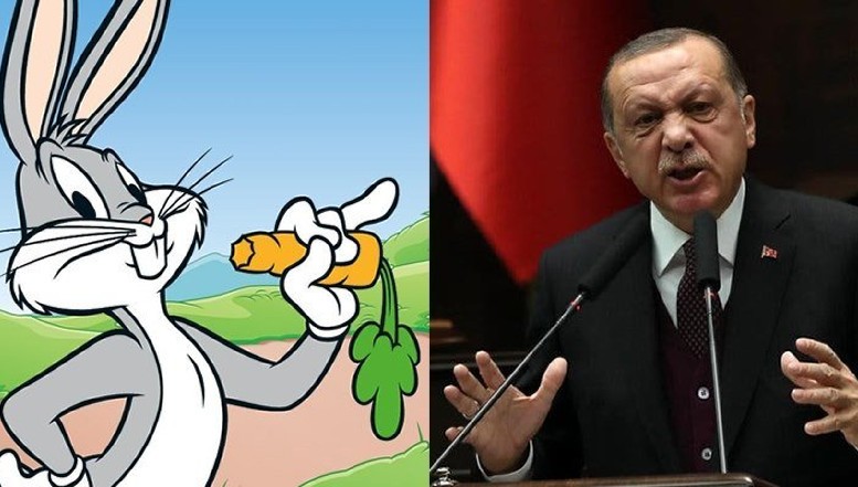 Noaptea minții: autocratul Erdogan declară RĂZBOI TOTAL lui Bugs Bunny și tricourilor strâmte! Nici țestoasele ninja nu se simt prea bine în Turcia