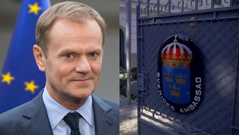 Reacția inedită a Ambasadei Suediei după discursul fulminant al lui Donald Tusk: ce video a publicat