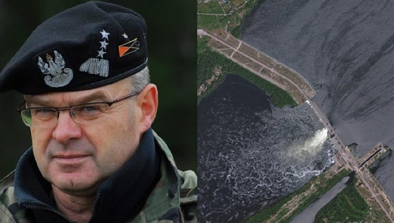 Fostul comandant al Forțelor Terestre poloneze analizează ce au obținut trupele ruse prin distrugerea barajului Kakhovka