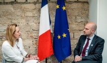 Elena Lasconi s-a întâlnit la Paris cu ministrul de Externe al Franței pentru a discuta despre "războiul hibrid pe care Rusia îl duce în toată Europa"