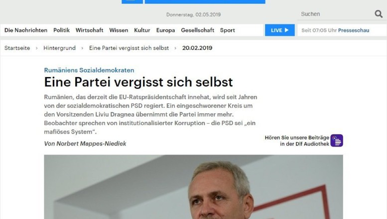 Postul național de radio din Germania spune limpede ce în România încă se afirmă timid: „PSD funcționează ca un SISTEM MAFIOT”