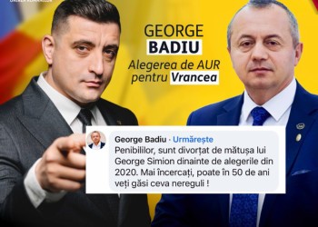 Ne-a scris pensionarul special Georgel Badiu, unchiul deputat de două mandate al lui George Simion, să ne certe că l-am considerat, în mod eronat, adeptul familiei tradiționale. „Penibililor, sunt divorțat de mătușa lui George Simion!”
