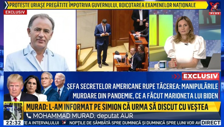 VIDEO Bâlci total la Realitatea după respingerea Guvernului Veștea-PSD-Nicușor Dan. Afaceristul AUR de origine libaneză Mohammad Murad îl toarnă ca la Securitate pe George Simion, dezvăluind că acesta avusese în jur de 15 negocieri secrete cu „desemnații” pentru a lăsa votul la liber. În negocieri a fost implicat și un afacerist celebru, fost ginere de ministru PSD