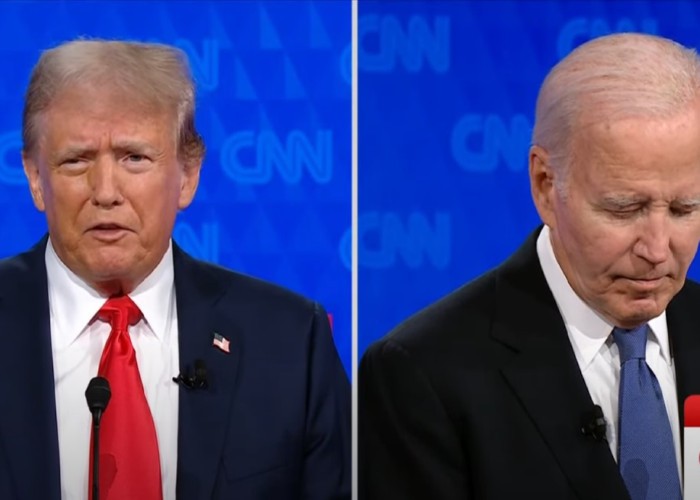 VIDEO. Prima înfruntare Biden-Trump, un adevărat dezastru pentru tabăra democrată. Foștii strategi democrați ai lui Barack Obama l-au desființat pe actualul lider de la Casa Albă. Trump a părut mai tânăr cu 30 de ani decât Biden, răgușit, confuz și bâlbâit