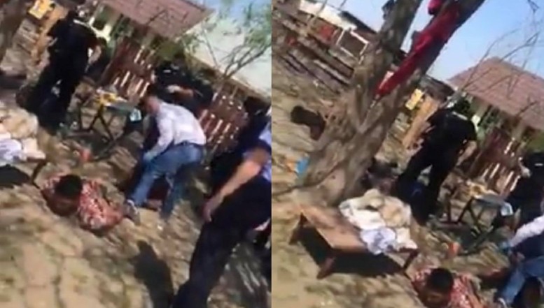 VIDEO. Un petrecăreț care a încălcat carantina a fost încătușat, înjurat și torturat de Poliție