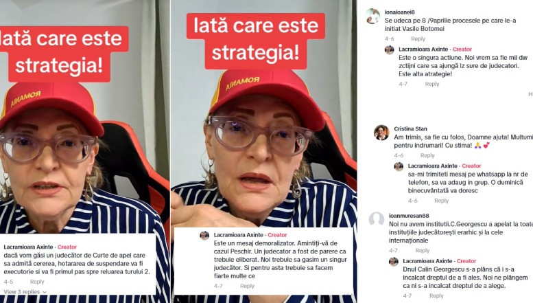 Cine este Lăcrămioara Axinte, fosta judecătoare care a organizat, pe Tik Tok, „strategia” de „bombardare” a Curților de Apel din toata țara cu solicitări de anulare a deciziei CCR din decembrie 2024