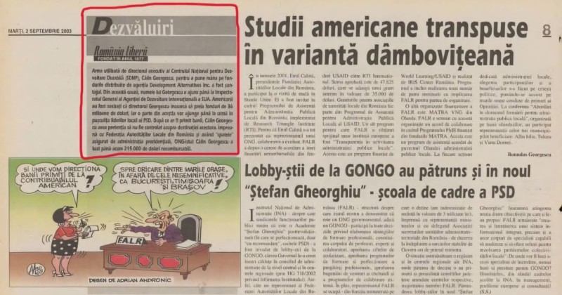 georgescu romania libera usaid