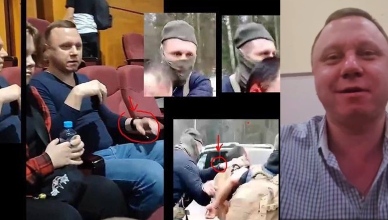 VIDEO. Cine sunt bărbații în albastru, cu comportament bizar, aflați în sala Crocus la momentul atacului terorist? Presa rusă de stat l-a intervievat pe unul din ei: „Nu lucrez pentru FSB, sunt muncitor în construcții”