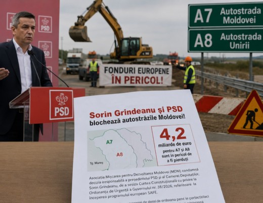 Sorin Grindeanu, acuzat că pune în pericol autostrăzile din Moldova, după ce a reclamat la CCR Ordonanța privind programul SAFE. „A7 – A8 nu sunt mofturi electorale, ci urgențe strategice naționale și europene. Să sacrifici dezvoltarea și siguranța a milioane de cetățeni pentru mize de partid este cinism politic extrem”