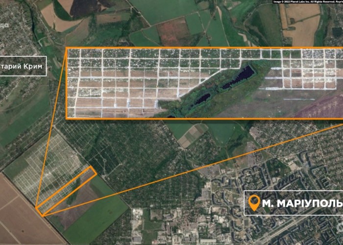 Rușii îngroapă ucraineni pe bandă rulantă. Imaginile din satelit relevă o înmulțire cutremurătoare a mormintelor în zonele ocupate de Moscova în Ucraina. Peste 1700 de locuri noi au fost săpate la Mariupol numai între mai și iunie