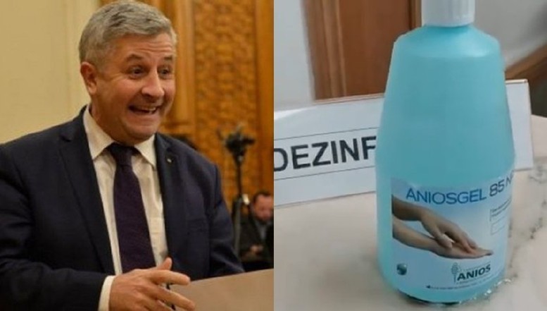 VIDEO Parlamentarii precum "Ciordache" nu pot fura sticlele cu dezinfectant, întrucât au fost lipite de mese