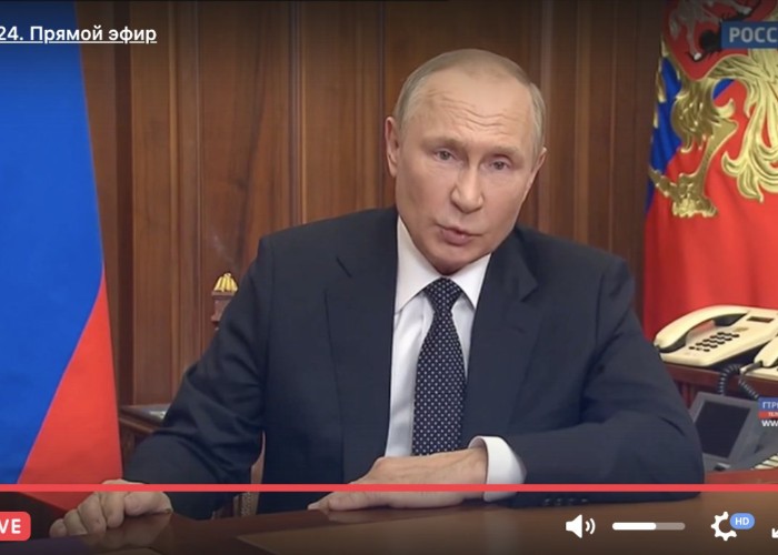 VIDEO LIVE. Breaking! Vladimir Putin anunță „mobilizarea parțială”, mințind cu nerușinare: „scopul Vestului este să distrugă Rusia” / „Mercenarii străini torturează oameni pașnici din Donețk și Herson”