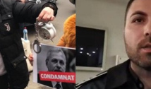 VIDEO Miliția n-a murit! Protestatarul Marian Ceaușescu a fost bruscat și lovit de polițiști pentru că a încercat să îi atragă atenția ministrului Culturii privind degradarea monumentelor dedicate eroilor Revoluției