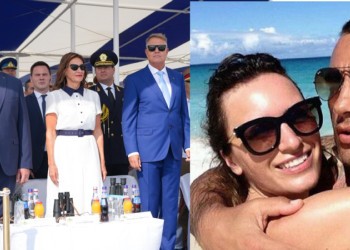 Carmen Iohannis a purtat, de Ziua Marinei, o rochie creată de fiica unor nomenclaturiști comuniști, fostă soție de traficant internațional de droguri, remăritată cu un pesedist