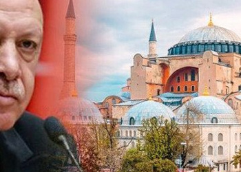 Erdogan se umflă în pene, dar turcii NU par a se bucura de anunțul aprobării oficiale a transformării Catedralei Sfânta Sofia în moschee